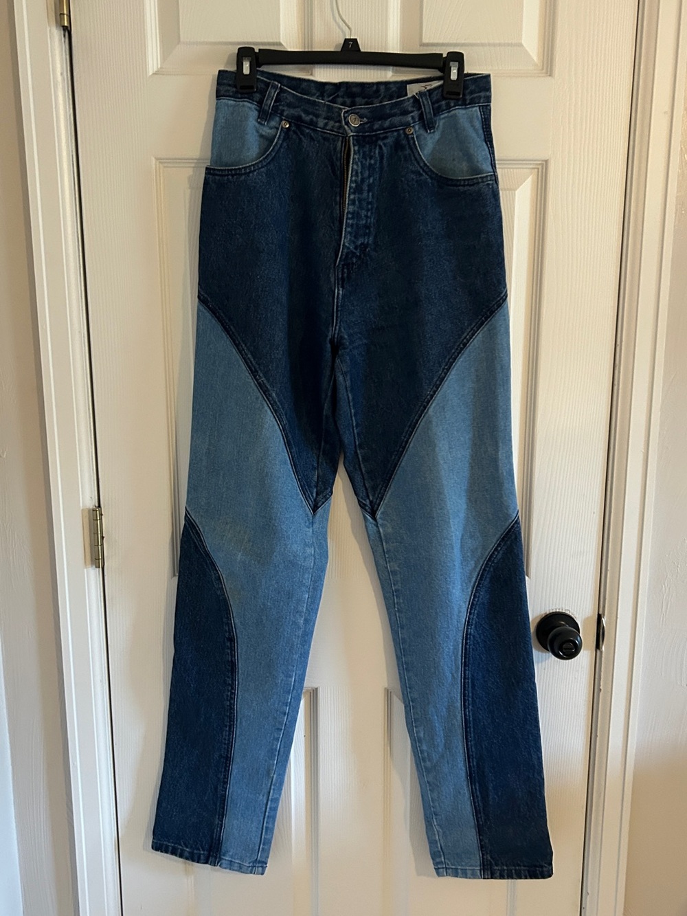 Vintage Bar None Thoroughbred Two-Tone Backless Jeans
